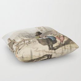 19th century in Yorkshire  Floor Pillow