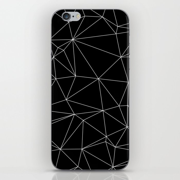 Geometric Black and White Minimalist Pattern iPhone Skin