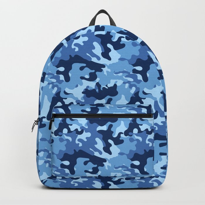 Sea blue, Army Camo Camouflage Pattern Backpack