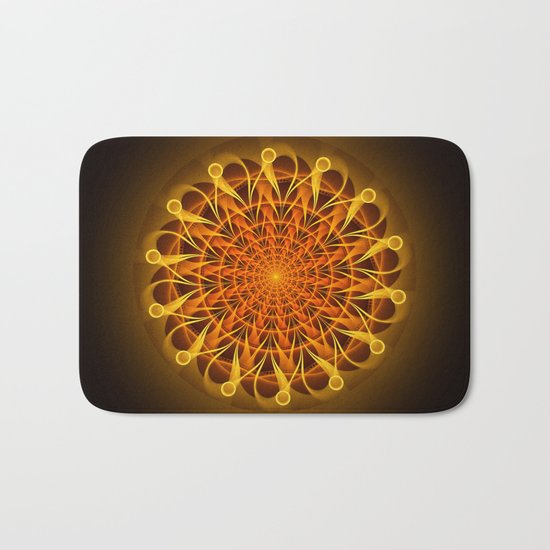 The mandala of energy Bath Mat
