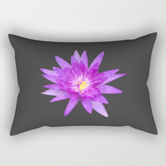 purple lotus flower Rectangular Pillow