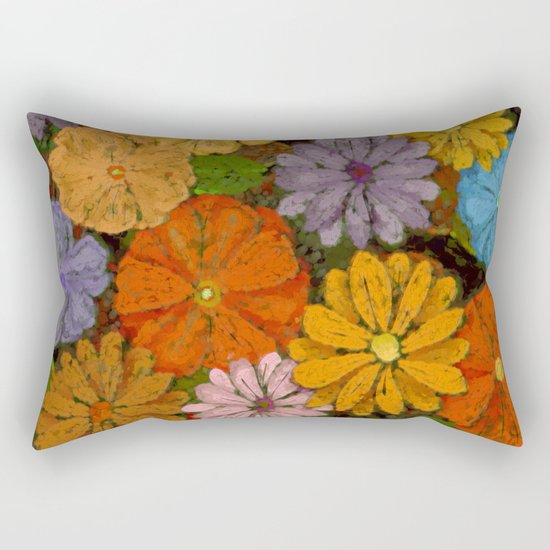 Abstract #422 Flower Power #7 Rectangular Pillow