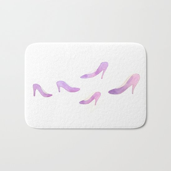Purple Shoes Bath Mat