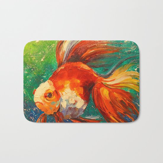Gold fish Bath Mat