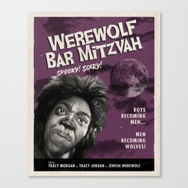 Werewolf Bar Mitzvah Spooky Scary Canvas Print