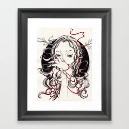 RED WITCH Framed Art Print