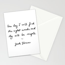 jack kerouac - the dharma bums - quote Stationery Cards