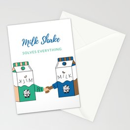 Milkshake solves everything Stationery Card