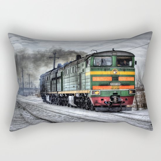 Locomotive (Train in Russia) Rectangular Pillow