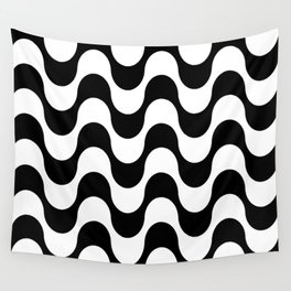 Retro Psychedelic Stripe Pattern 745 Wall Tapestry