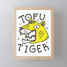 TOFU TIGER DESIGN  Framed Mini Art Print