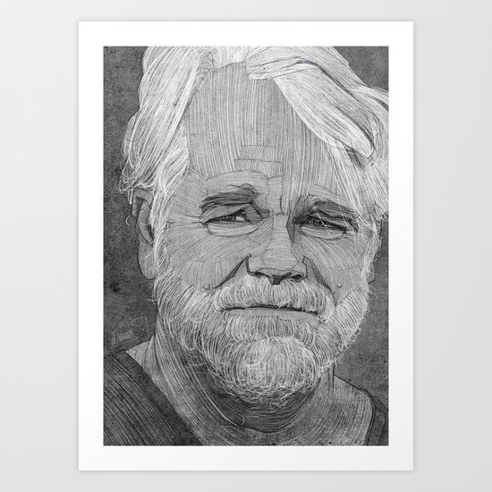 Philip Seymour Hoffman illustration Art Print