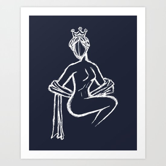 The Sitting Muse Art Print