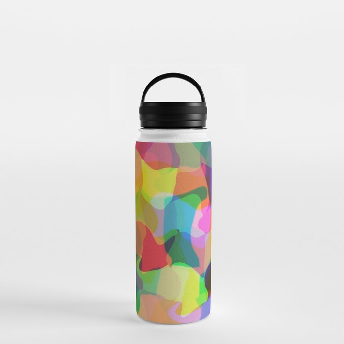 Modern Abstract Chroma Multicolor Water Bottle