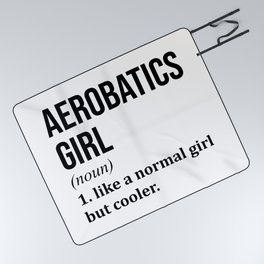 Aerobatics Girl Funny Quote Picnic Blanket