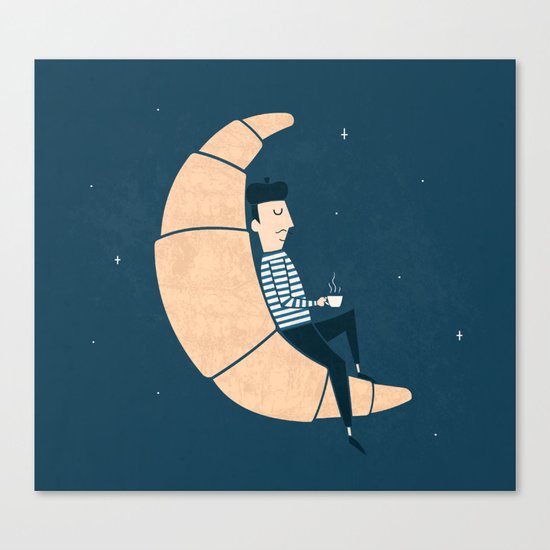 Ze Croissant Moon Canvas Print