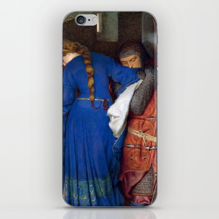 Hellelil and Hildebrand, the Meeting on the Turret Stairs, 1864 by Frederic William Burton iPhone Skin