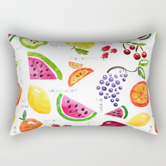 Fruit Salad Yummy Yummy Rectangular Pillow