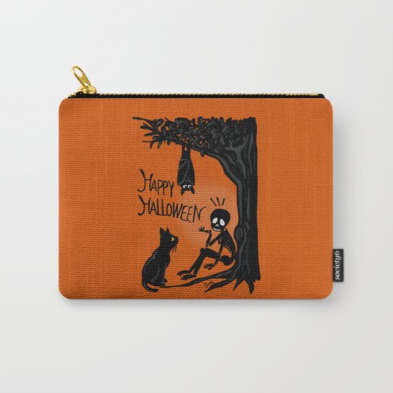 Halloween with the skull Carry-All Pouch