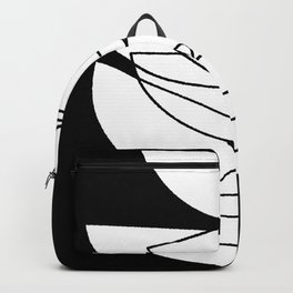 Abstract Organic Shapes Monochrome  Backpack