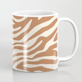 Brown Zebra Animal Print Coffee Mug