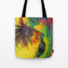 Dance It n2 - Female Dancer Dancing - Watercolor Painting Tote Bag