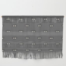 Grey modern eyes pattern Wall Hanging