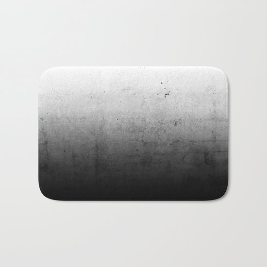 Black Ombre Concrete Texture Bath Mat