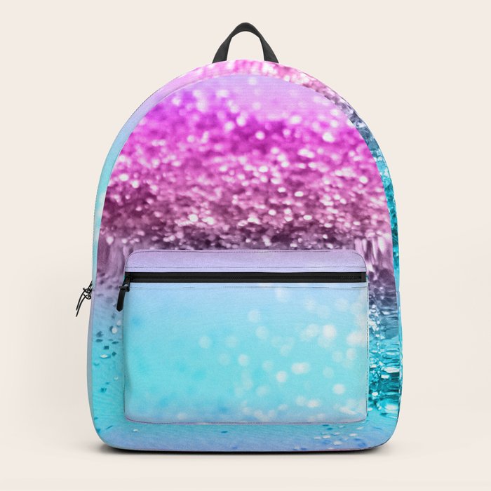 shiny unicorn backpack