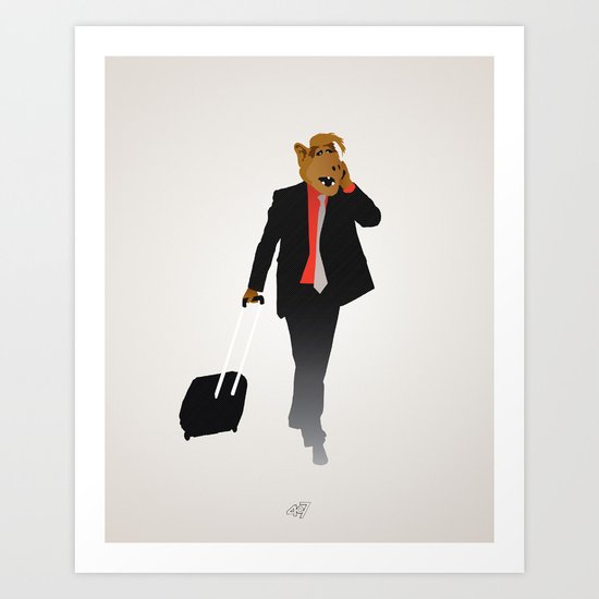 Industrious Alf Art Print