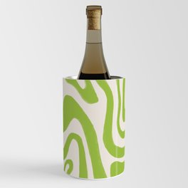 Macaw Green Liquid Swirl Lines Wine Chiller
