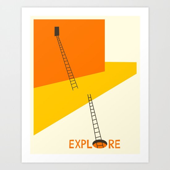 EXPLORE Art Print
