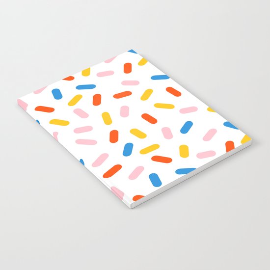 Livin' It - abstract pattern minimal modern primary colors pantone gender neutral retro throwback Notebook
