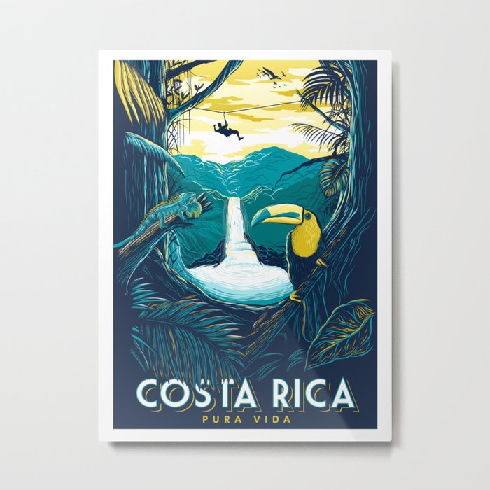 costa rica rainforest Metal Print
