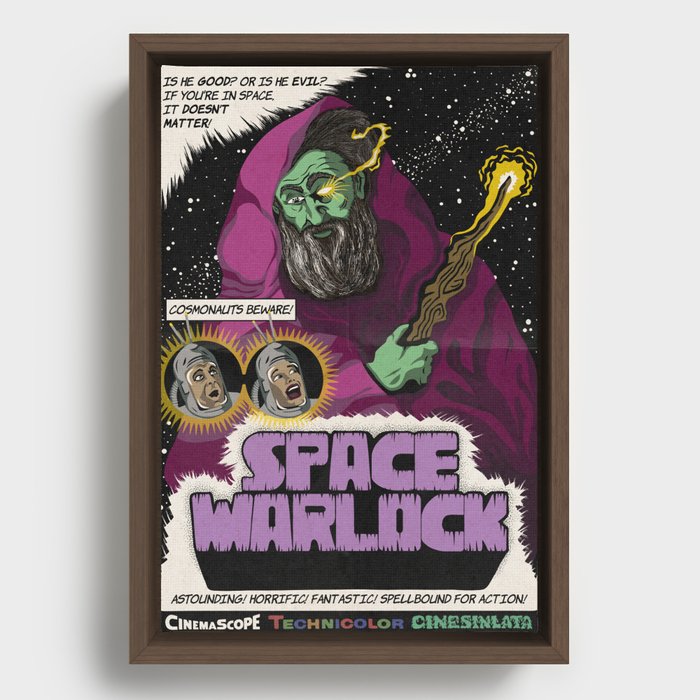 Space Warlock Framed Canvas