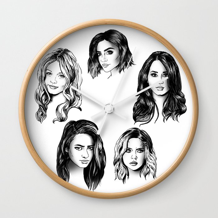 Pretty Little Liars Wall Clock By Bonidutch Society6