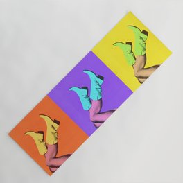 These Boots - Pop Art 1 Yoga Mat | Photo, Graphicdesign, 60S, Cowboy, Popart, Retro, Minimalist, Aesthetic, Trend, Boot 