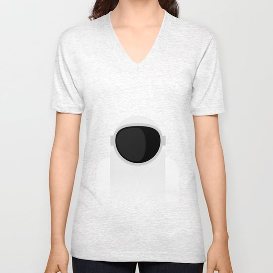 Astronaut is listening music Unisex V-Neck