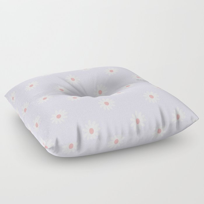 Groovy Floral Pattern Floor Pillow
