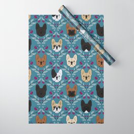 Pardon My Frenchie (Teal) Wrapping Paper