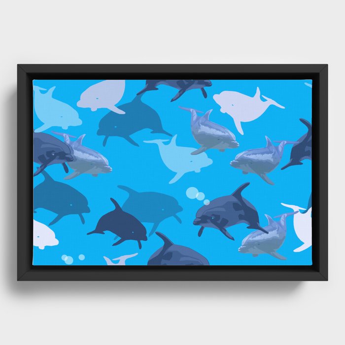 Aquaflage Framed Canvas