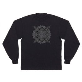 Mandala pattern #33 - dark version Long Sleeve T-shirt