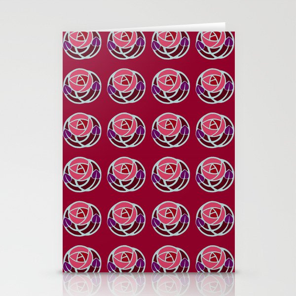 Charles Rennie Mackintosh "Roses" (12) Stationery Cards