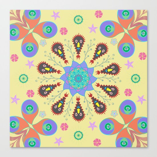 Monster Mandala Canvas Print
