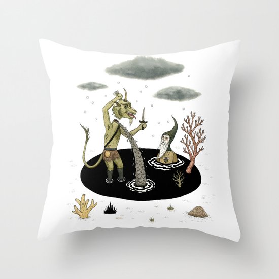 Shifting Tide Pool Throw Pillow