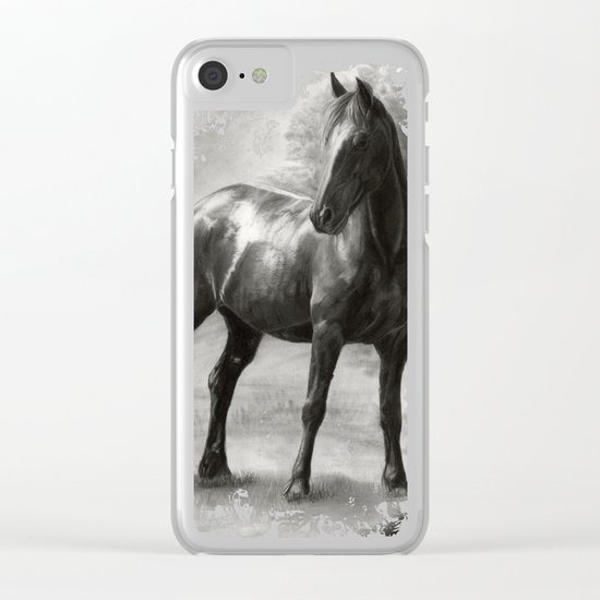 Horse V Clear iPhone Case