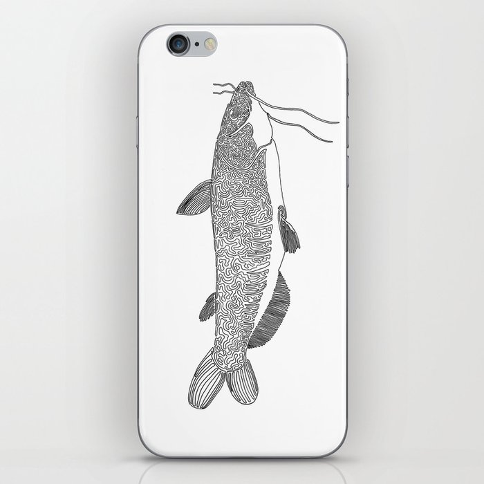 Catfish One Liner Iphone Skin By Onelinerartwork Society6