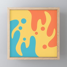 Ocean sunshine swirls Framed Mini Art Print
