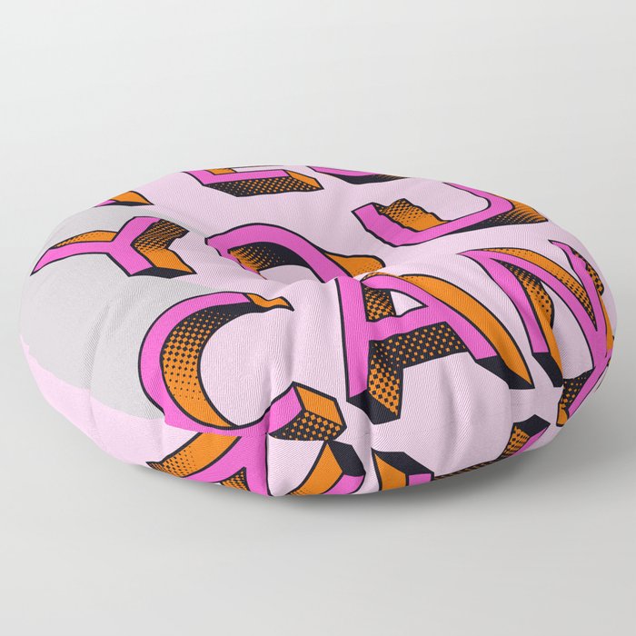 YES YOU CAN - typography Floor Pillow
