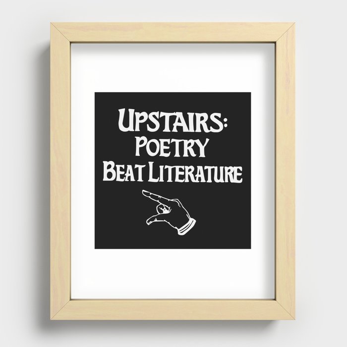 Poetry and Beat Generation Literature Recessed Framed Print